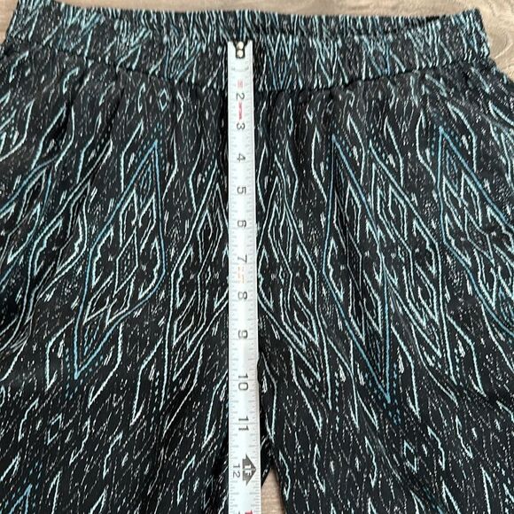 Joie Pallazo Silk Mid Rise Wide Leg Blue And Black Print Pants Size Small - Picture 10 of 11